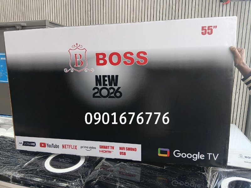 BOSS 55INCH GOOGLE SMART TV in Addis Ketema, Addis Ababa